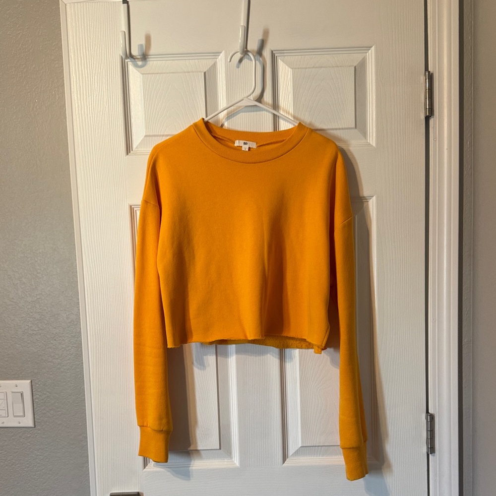 BP Mustard Yellow / Orange Knit Top